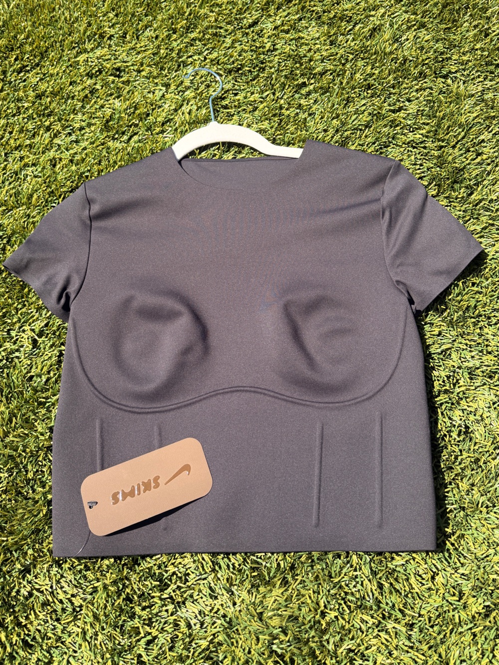 Nike SKIMS Black Structured Short Sleeve Top
